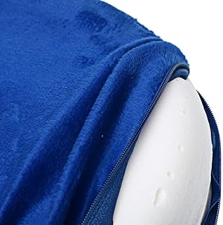 وسادة على شكل حرف U بطيئة الارتداد ميموري فوم للسفر والمكتب والرحلة والسفر من القطن هدية كيس وسادة-19276 متعدد الألوان