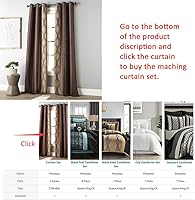 Vista 9 de Grand Avenue Elegante juego de edredón marrón California King, a rayas, juego de ropa de cama de 7 piezas en una bolsa, juego de ropa de cama