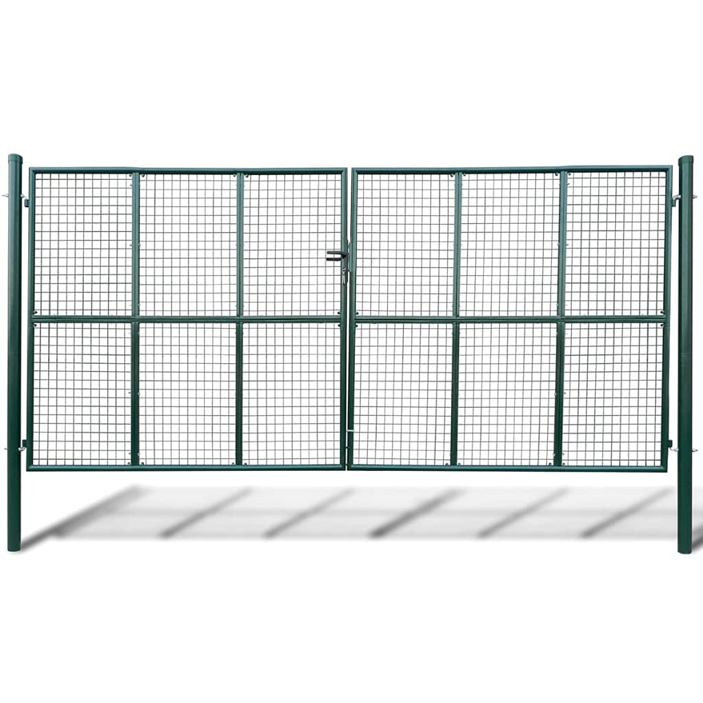 Willood Puerta de malla de jardín 415x250 cm 400x200 cm