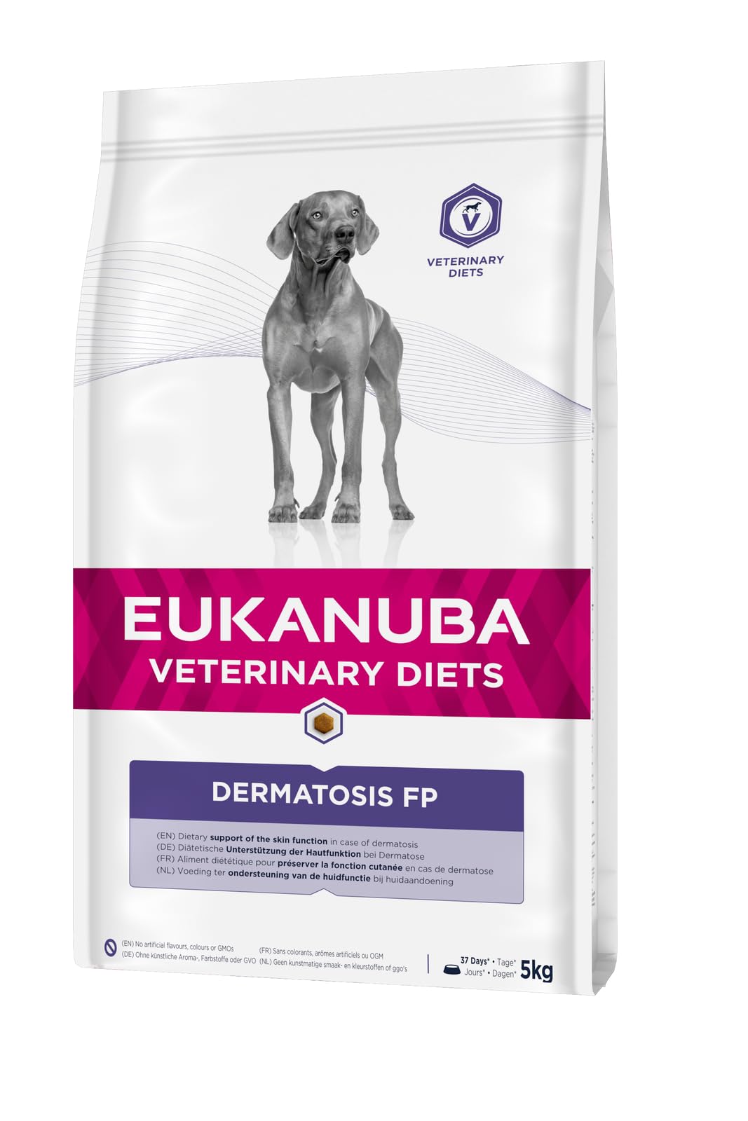 Eukanuba Veterinary Diets Dermatosis FP Cane - Cibo per Cani con intolleranze Alimentari o dermatosi - 5 kg