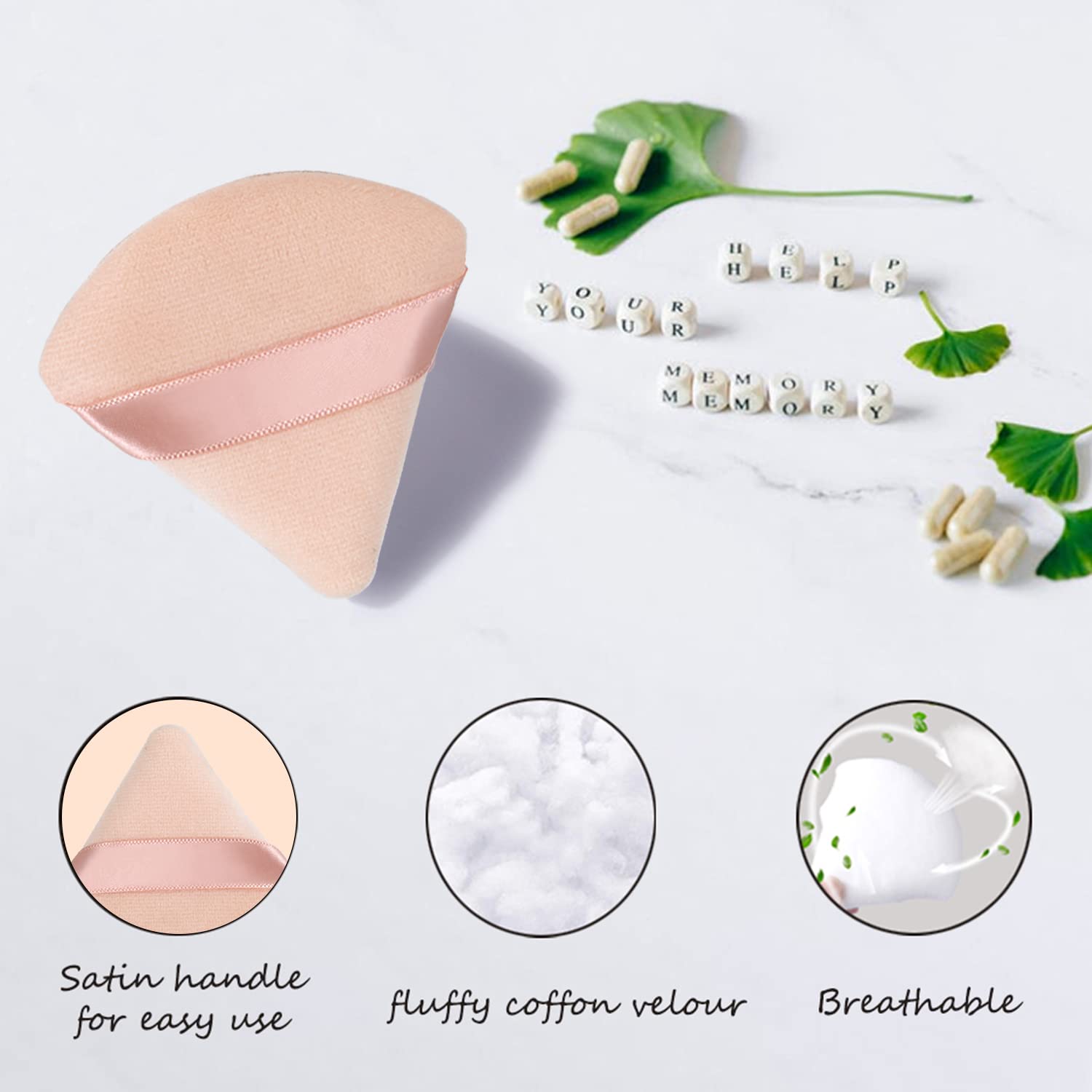 Snapklik.com : Triangle Powder Puff Makeup Sponge,6 Pcs Ultra Soft ...