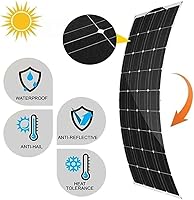 Vista 3 de WEBERT Solar Panel Kit Portable Solar Panel 2X300W Flexible Solar Panels Module Kit Monocrystalline Solar Battery Charger with Controller for Home
