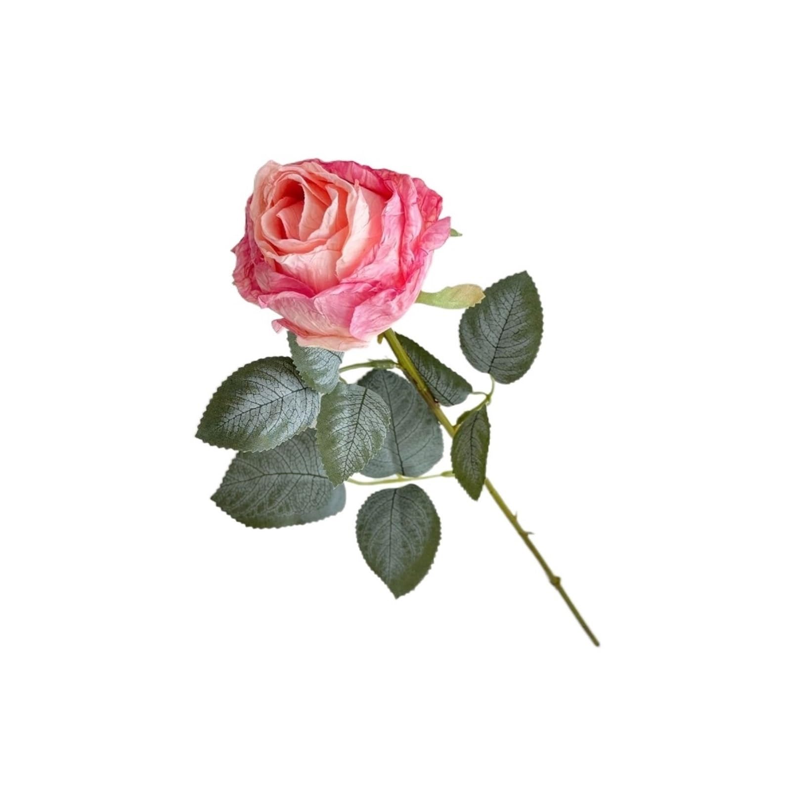 Casetlong 10Pcs Artificial Flowers Home Decoration Marriage Bridal Bouquet Wedding Party Floral Arrangement(Dark pink)