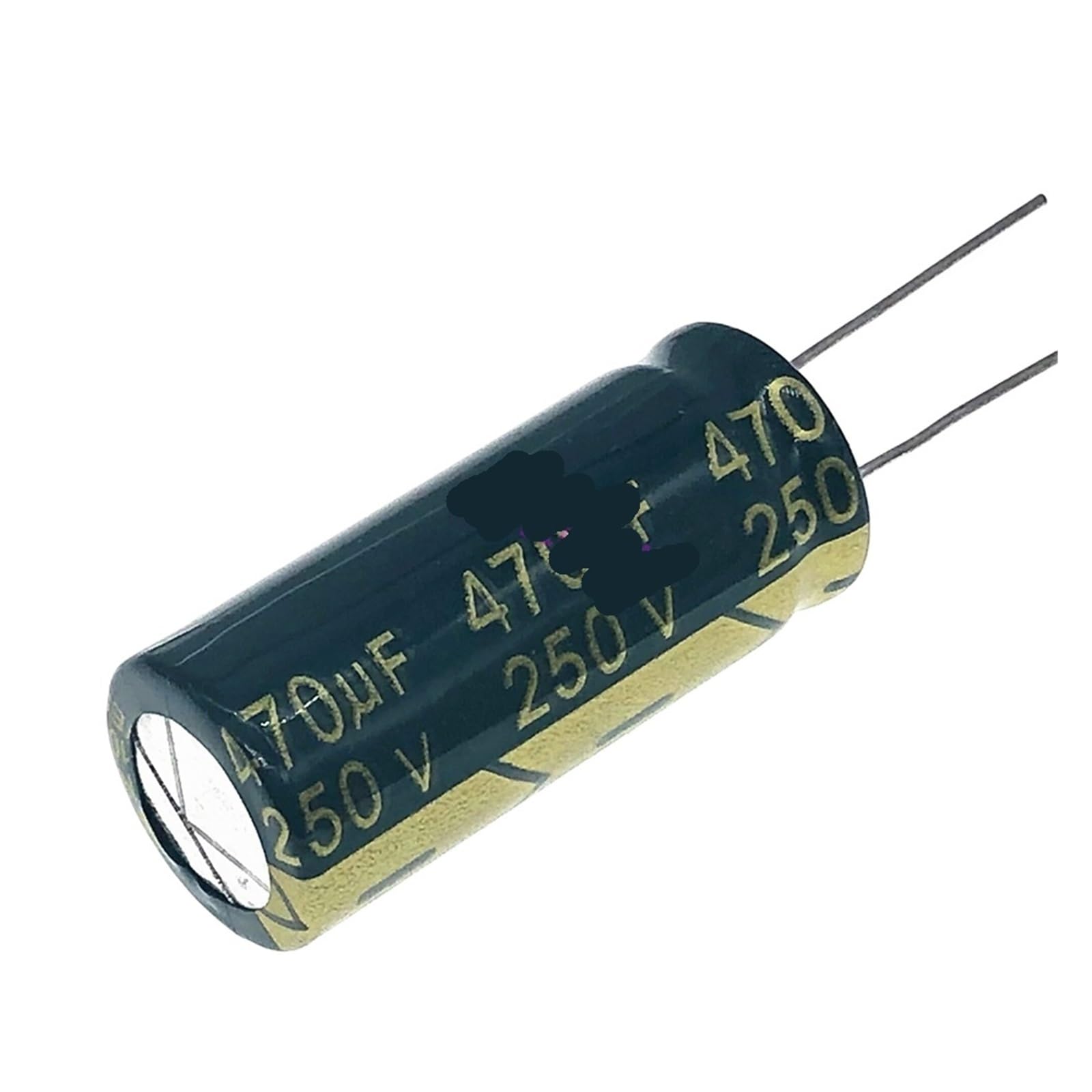Condensador de 250V 470uF para reparar parpadeos en fuentes de alimentación