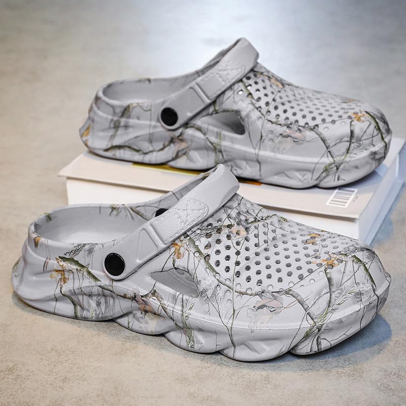Image of Men's Clog Garden Shoes Adult Mule Outdoor Sports Sandals Summer Water Beach Shoes Casual Comfortable Fashion Breathable Slippers Lightweight