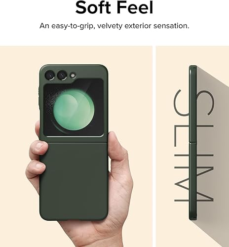 Miniatura 4 de Ringke Funda delgada ajuste minimalista compatible con Samsung Galaxy Z Flip 5 para mujeres y hombres, diseño simple y moderno, funda protectora 5G