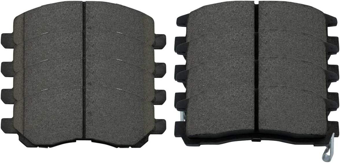 AutoShack Front and Rear Ceramic Brake Pads Set 8pcs Replacement for 2001-2012 Mitsubishi Galant Eclipse 2001-2005 Chrysler Sebring 2001-2005 Dodge Stratus 2.4L 3.0L 3.8L V6 FWD SCD866-383