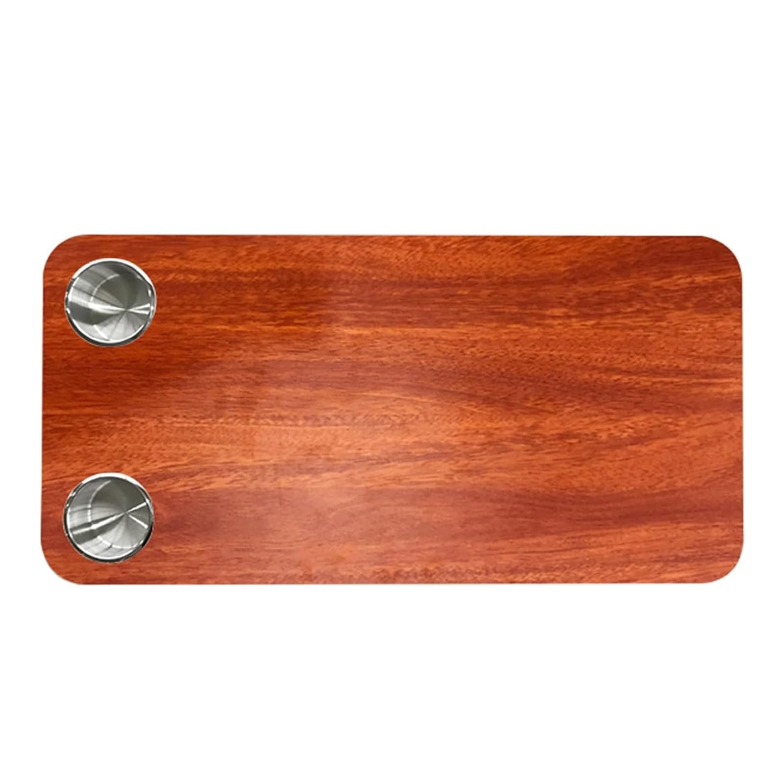 Tablero de Madera para Mesa de RV, Encimera de Repuesto Extraíble para RV, Escritorio Rectangular con 2 Portavasos, Panel de Mesa para Caravana, 80 x 40cm(Red)