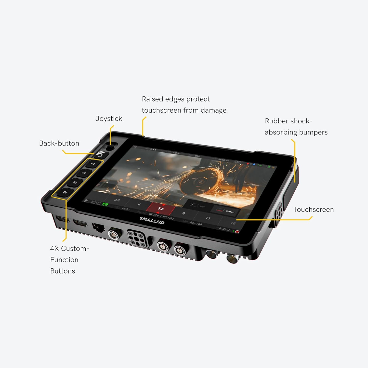 SmallHD Ultra 7 On-Camera Touchscreen Monitor with 7-Inch LCD Display, 2300nits Brightness, 10-Bit Color Processing and Camera Control Capable