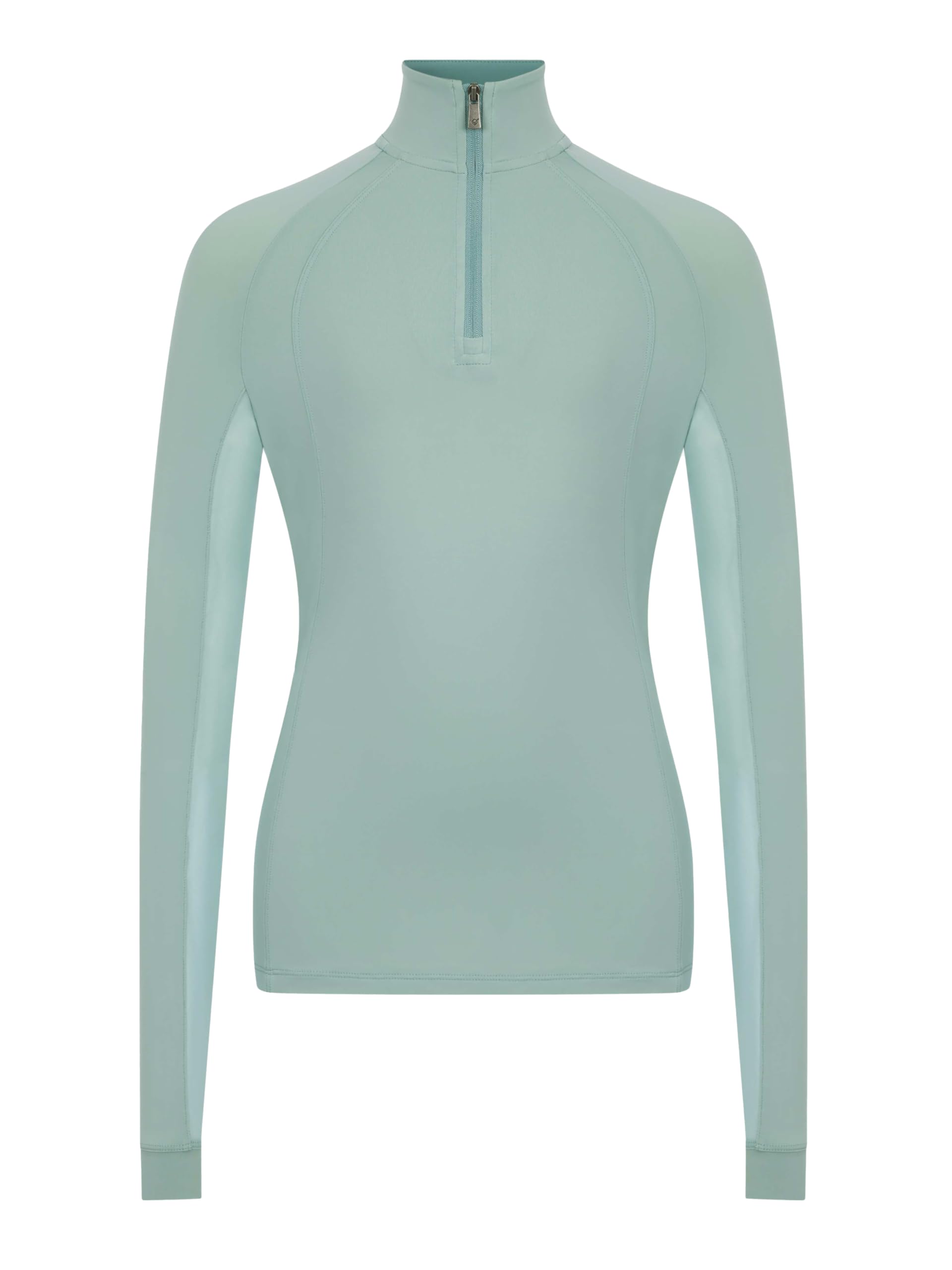 LeMieux Young Rider Hope Lightweight Base Layer - UV30+ Cooling Under Layer - Ventilated Mesh Under Sleeves - Childrens Riding Top - Aqua - 9-10years