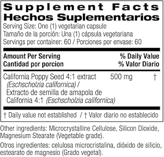 California Poppy Vegi-Caps, 60 Count