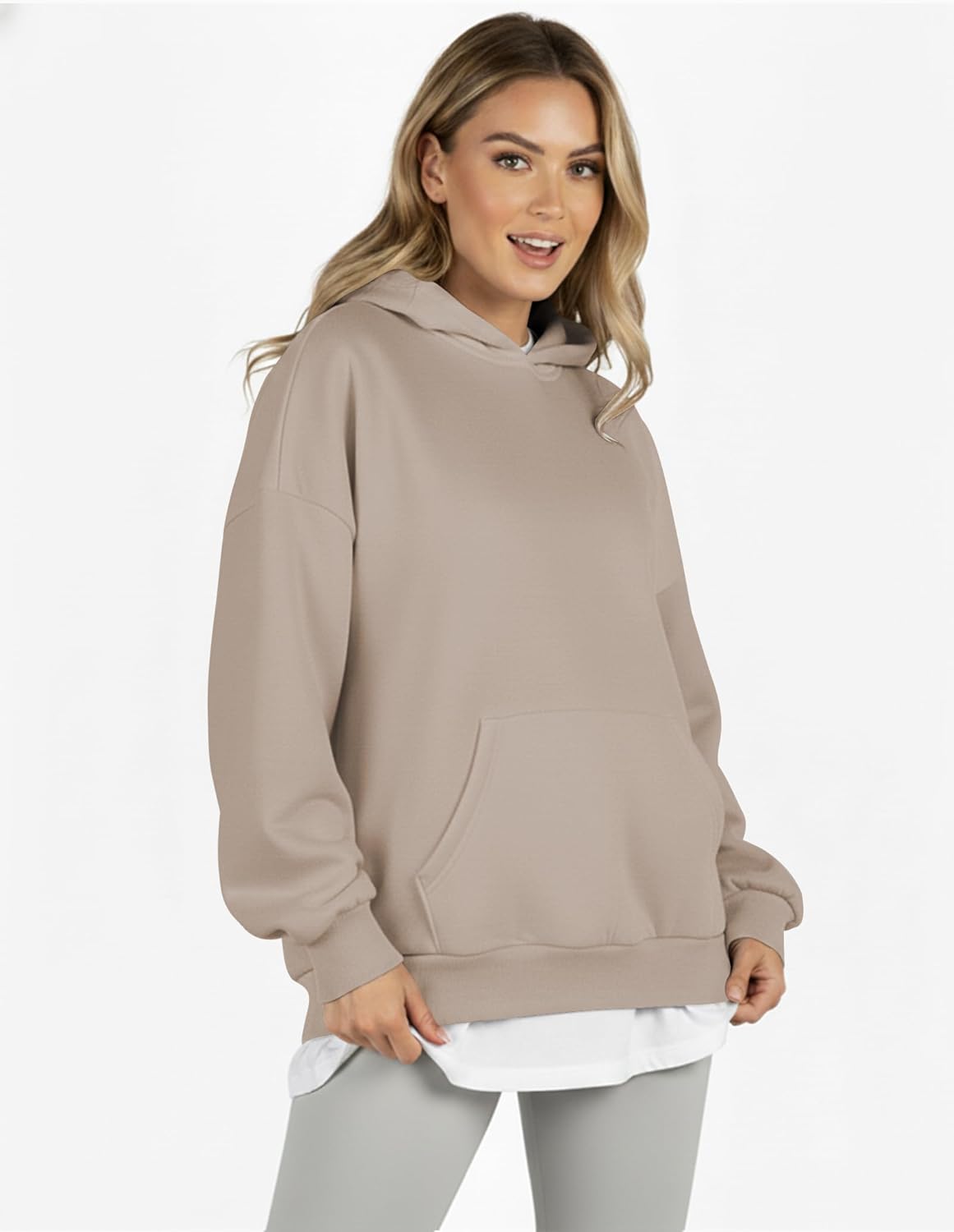 Oversized Hoodies for Women, Long Sleeve Fleece Womens Sweatshirt with Pocket Pullover Outfits Winter Clothes - Image 3