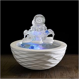 Décoration de bureau Fontaine de table Céramique Céramique Fontaine Humidification Vin d'intérieur Bureau Salon Salon Décoration Fontaine Parfait décoration de bureau, Fontaines de table blanche Fonta