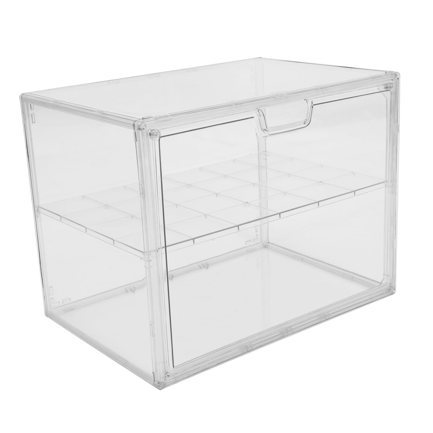 Cabilock Caja de Pan Transparente Contenedor Doble para Alimentos de Cocina Organizadores de Almacenamiento para Encimera Mesa o Mostrador