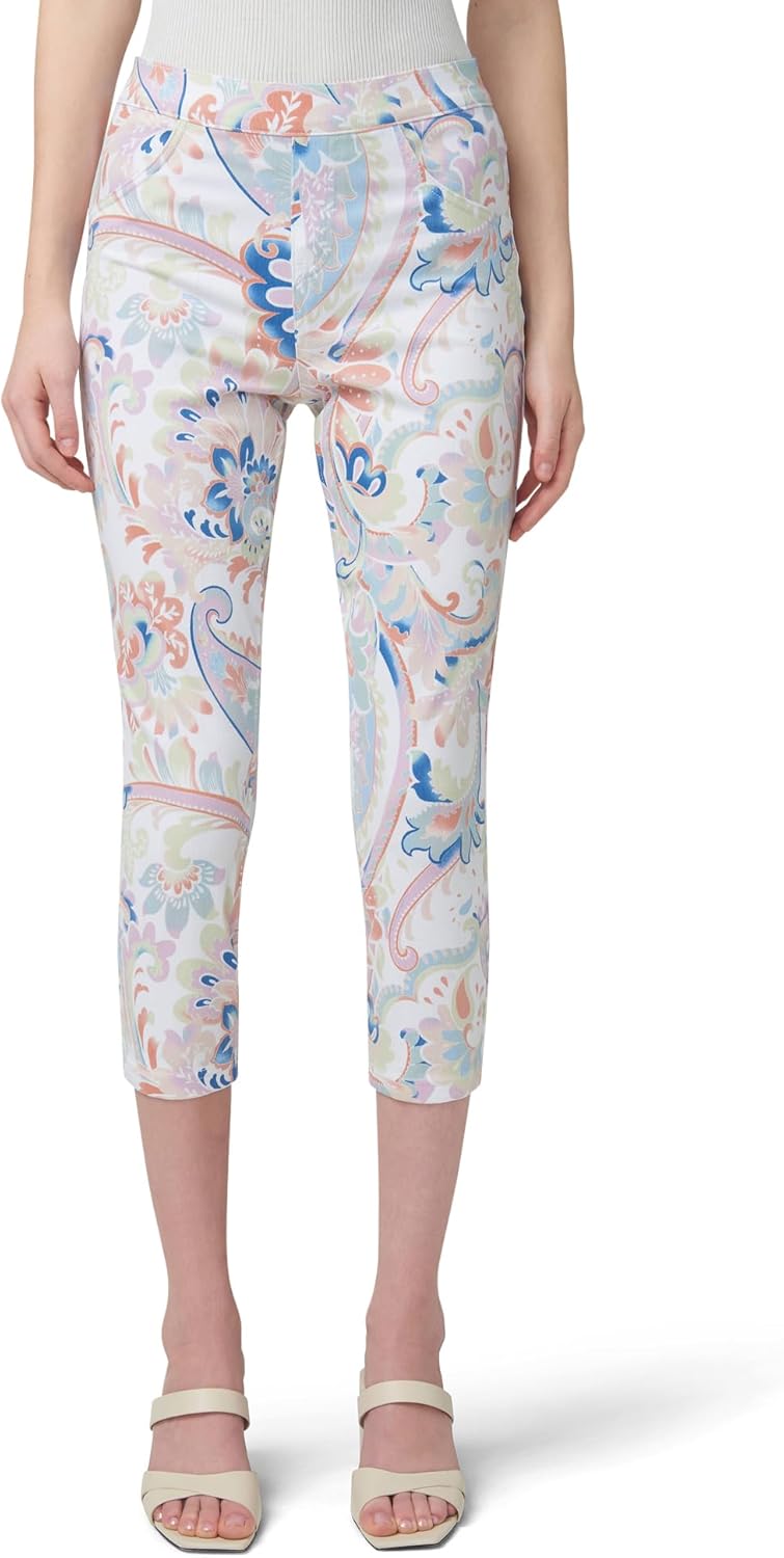 HUE Womens Ultra Soft High Waist Denim Capri Leggings