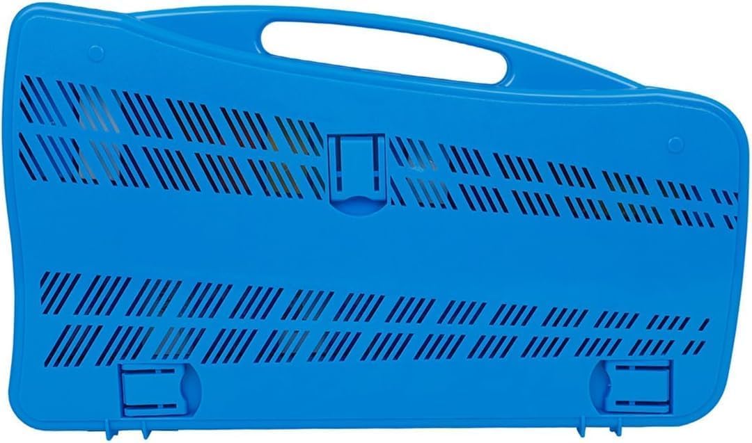 ffalstaff Metallofono con 25 Piastre argentate | custodia rigida Blu con maniglia incorporata | due battenti inclusi con lo strumento | Adesivi con notazione Italiana