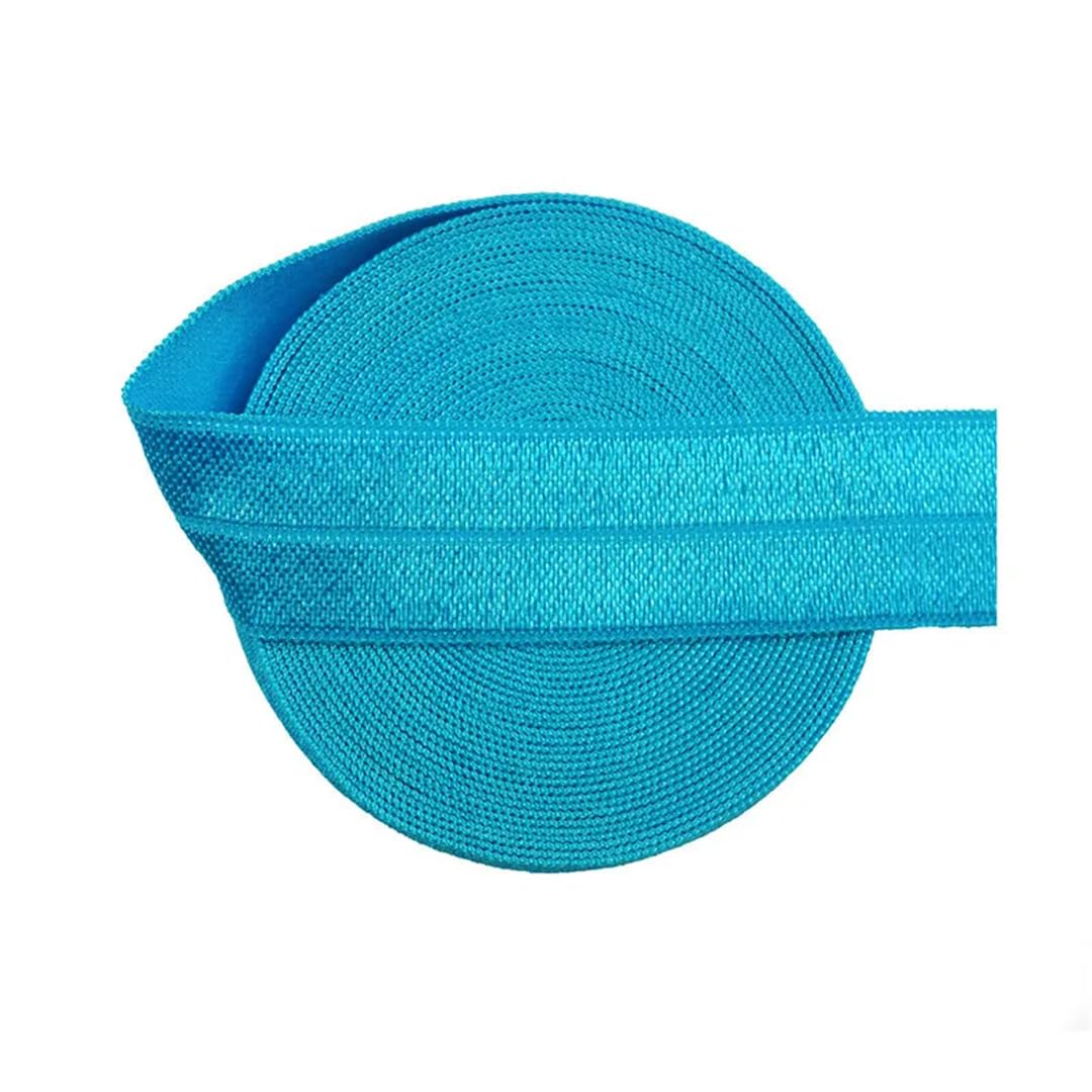 nylon suave goma cintura, Banda elástica de satén de licra, brillante, plegable, de 50 yardas, 3/4", 20 mm, for el pelo, diadema, adorno for costura de vestidos