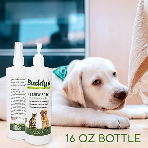 Miniatura 6 de Spray antimasticable, amargo para perros y gatos, 16 onzas, detiene el sabor extremo de muebles para masticar mascotas, morder, lamer, sin alcohol,