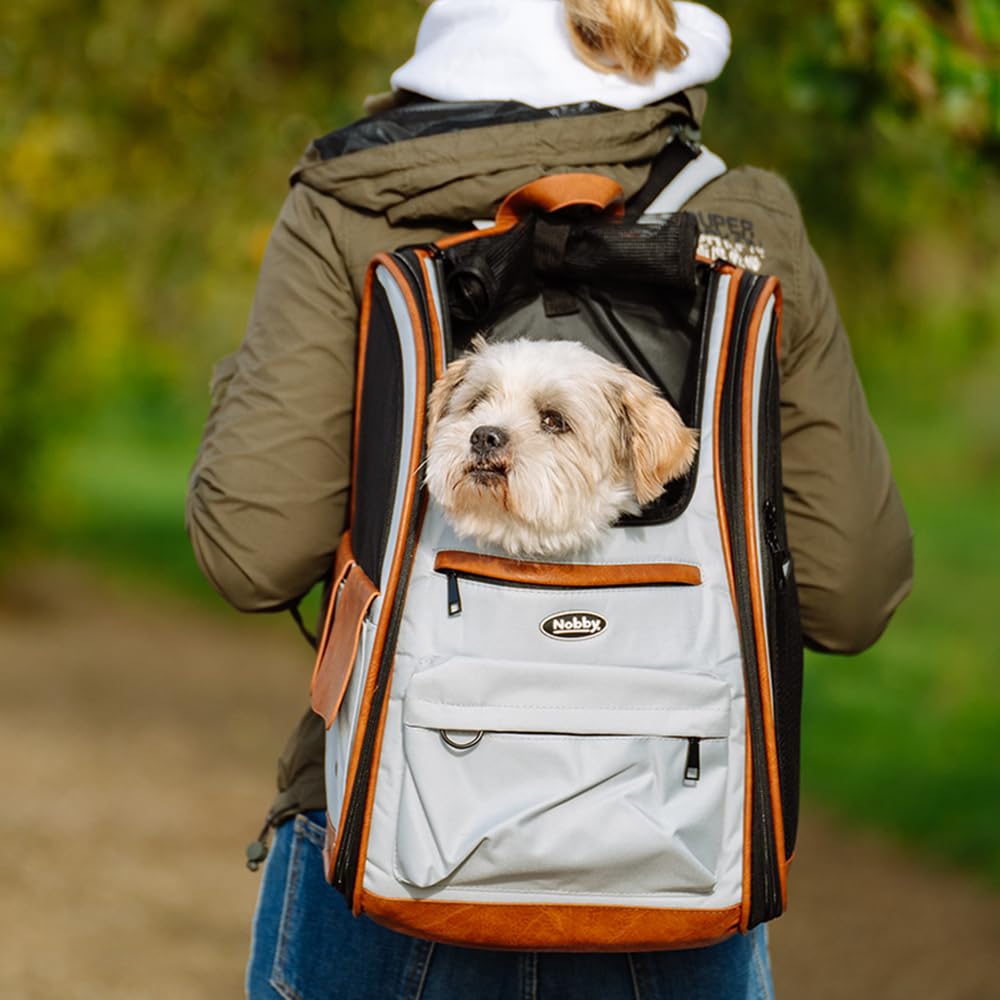 Nobby Rucksack Tomek hellgrau; L: 43 x 20 x 28 cm