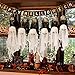 2 Pack Halloween Skull Ghost Garland about 61 inch for Halloween Party Favors, Halloween Decoration
