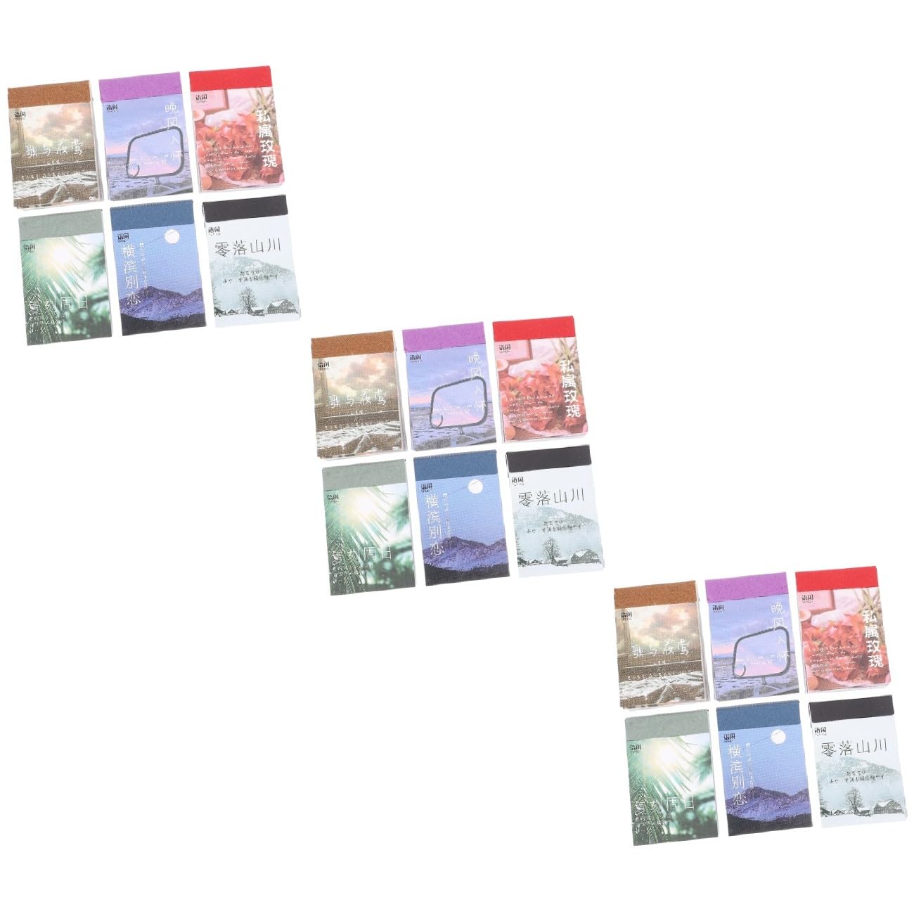 NUOBESTY 18sets Adesivi Creativi Per Scrapbooking e Diario Album Fai Da Te Decorativi Adesivi Fotografici Per Taccuino Viaggio e Progetti Manuali Per Album Decorativo