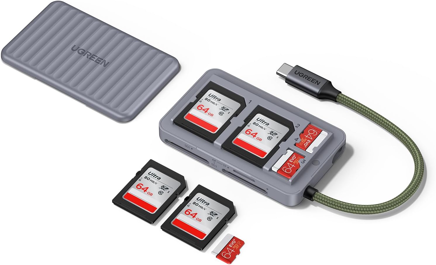 UGREEN USB C SD Card Reader with SD Card Storage, High-Speed Memory ...