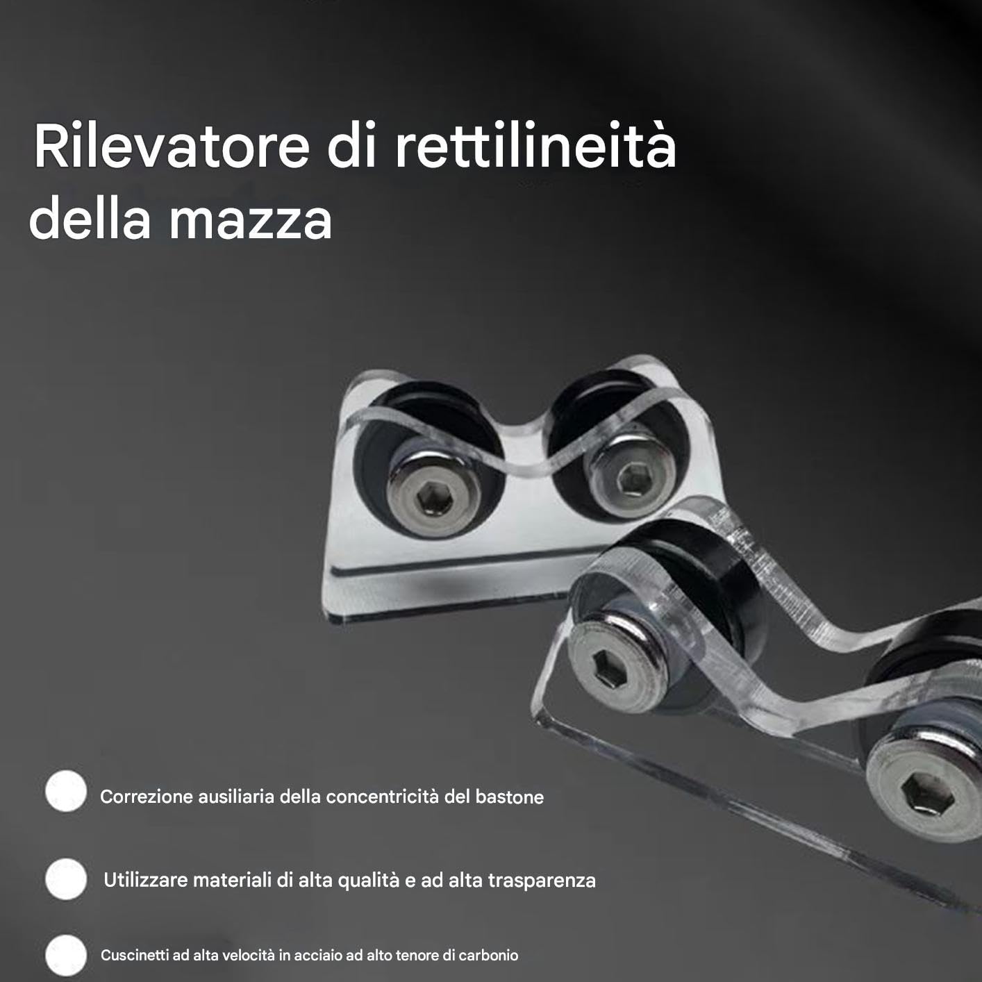 Rullo Per Stecche Da Biliardo,Rilevatore Allineamento Stecca da Pool | Strumento per Giocatori Tornei Sala Giochi