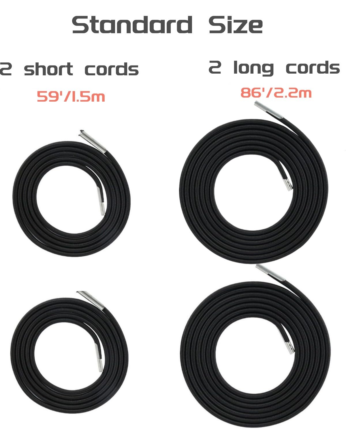 Cable de repuesto para silla de gravedad cero, cordones de repuesto universales, kit de reparación elástico para silla de descanso, reclinables al aire libre, silla antigravedad y sillas elásticas 2