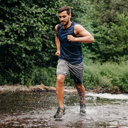 Image of DREAM PAIRS Men's Sandals Hiking Water Sport Athletic Beach Outdoor Comfortable Casual Closed Toe Summer Sandal Shoes