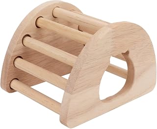 Casa de Madeira de Oco de Hamster, Ventilação de Fácil Limpeza Cama de de Madeira de Hamster Segura para Ursos Dourados para Chinchilas