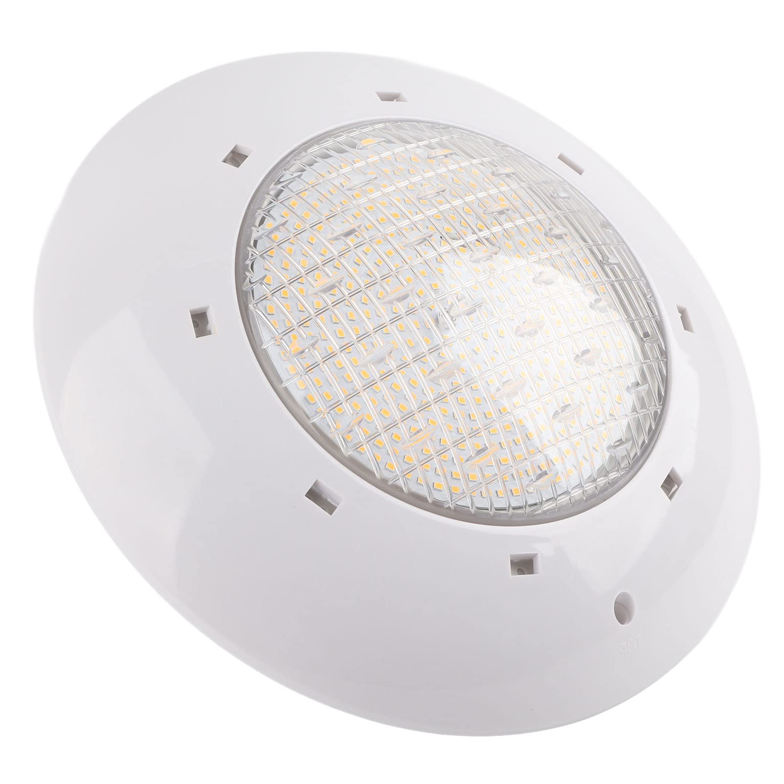 Fafeicy Poollampe, AC12V LED-Unterwasserleuchte mit Warmem Licht, IP68-Wasserdichtigkeit, Wandmontierte Unterwasser-Schwimmbadlampe, Unterwasser-Inselleuchten (35W)