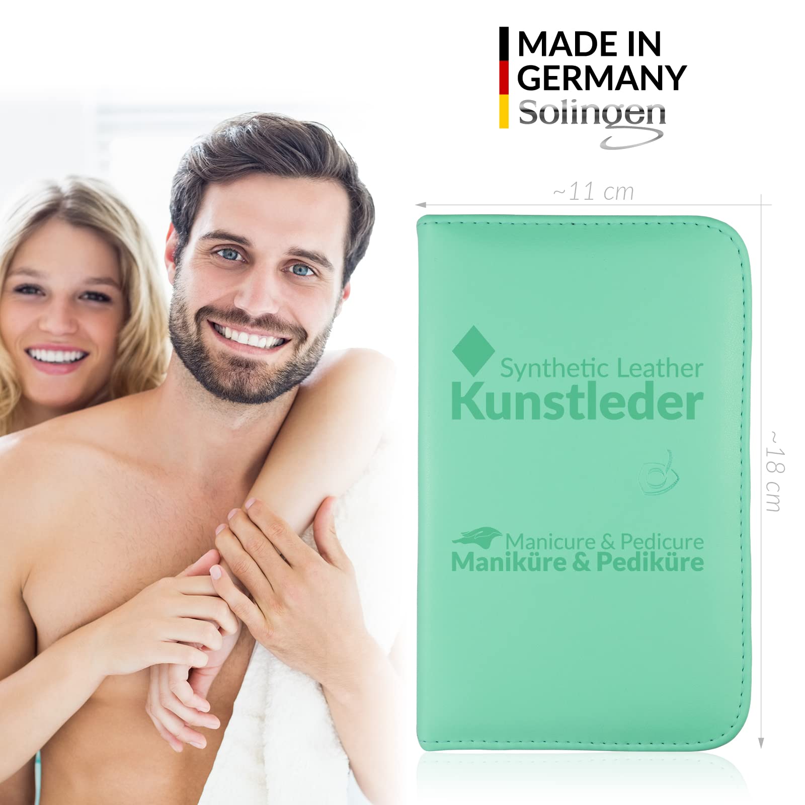 Solingen Kit Manicure Professionale – Set da 12 Pezzi per Uomo e Donna - Ideale per uso personale o professionale. Design compatto, perfetto per ogni esigenza