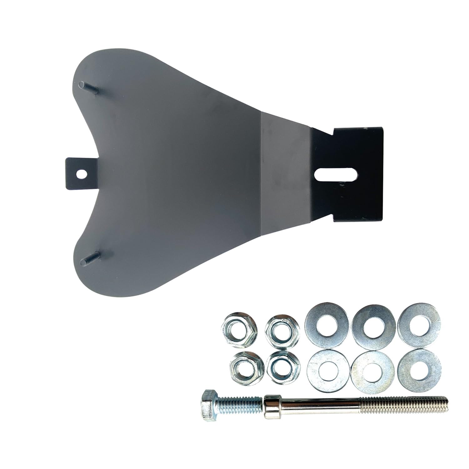 Fotel motocyklowy 3 "siedzenie pojedyncze, spiralna lufa, zwinięta płyta bazowa, wspornik montażowy pasujący do Harley Sportster XL883 1200 48(Chrome)