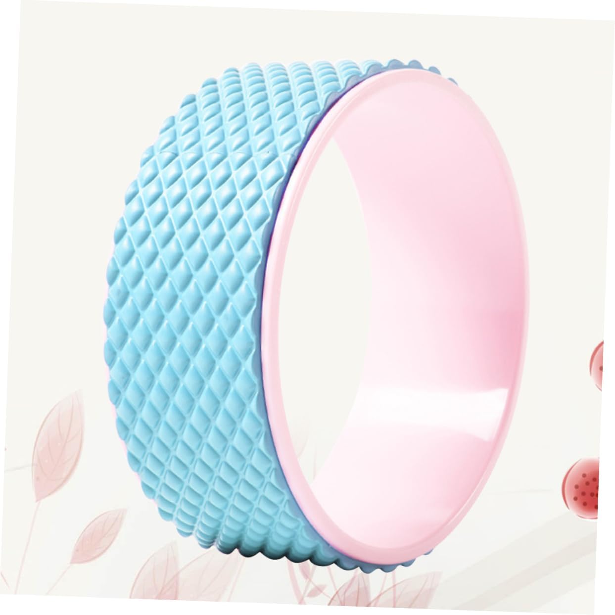 BESPORTBLE Yoga Wheel for Backbend Stretching and Massage Adjustable Ring Non-Slip Surface for Flexibility Training for Yoga Enthusiasts and Home Workouts