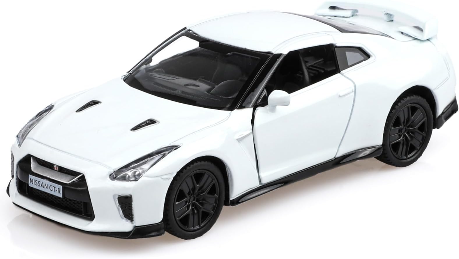TOKAXI 1/36 Scale Nissan GTR R35 Diecast Model Cars,Pull Back Vehicles Nissan GTR Toy Cars,Cars Gifts for Boys Girls White
