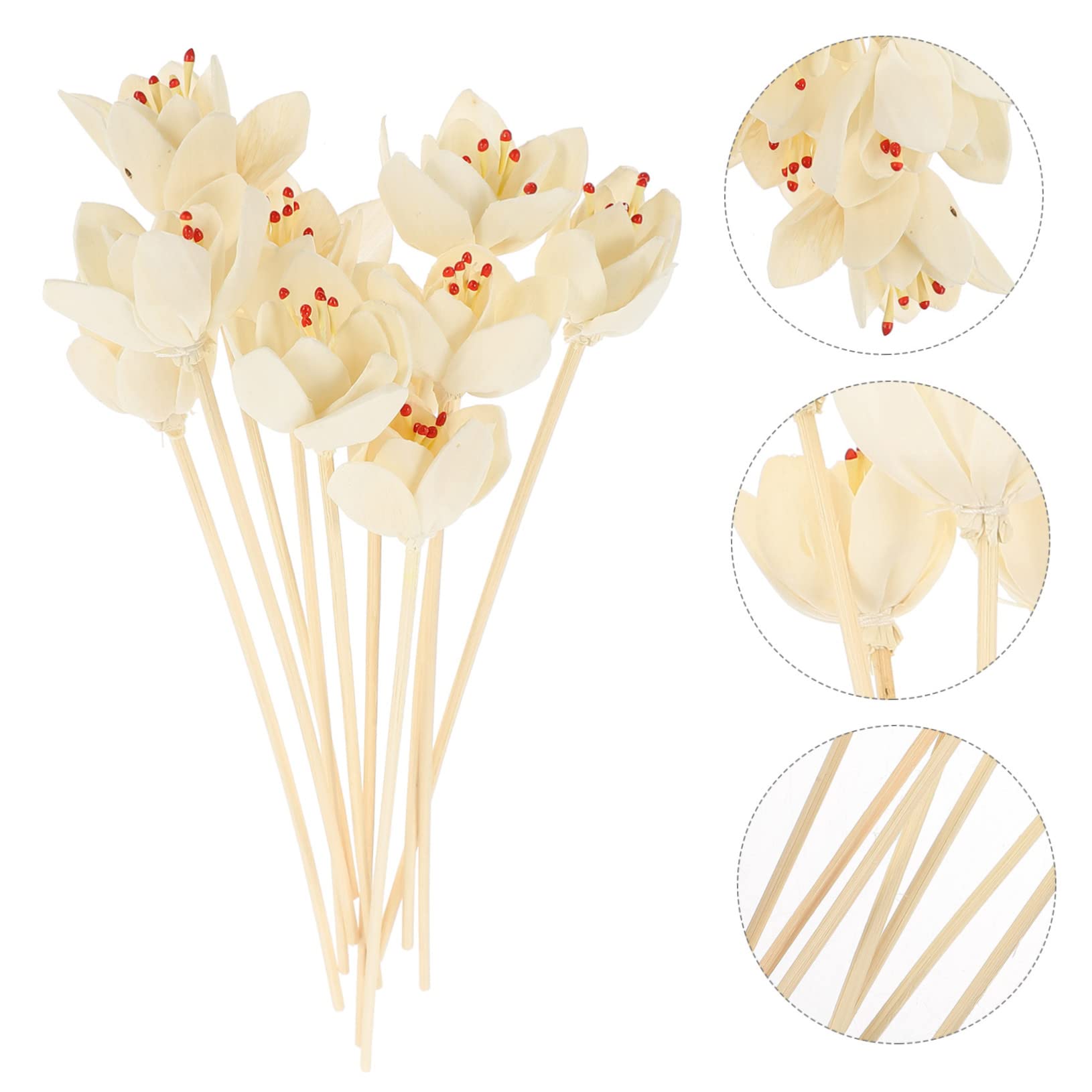 PRETYZOOM 40 STK Aromatherapie-Rattan Öl Diffusoren Nachfüllen Von Ersatzstäbchen Trockenblumen-diffusorstäbchen Tischaufkleber Zum Jäten Künstliches Blumenarrangement Aroma-diffusor-Sticks