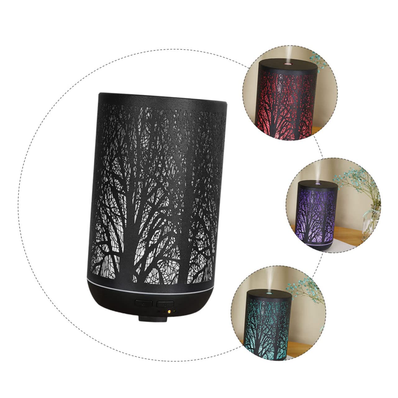 Aromatherapie Diffusor 300ml aus Eisen in Schwarz für Zimmer