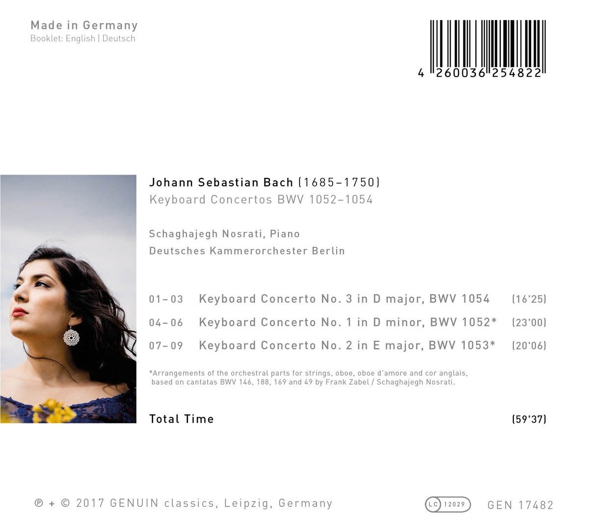 Keyboard Concertos Bwv 1052-1054 - Concerti Per Pianoforte