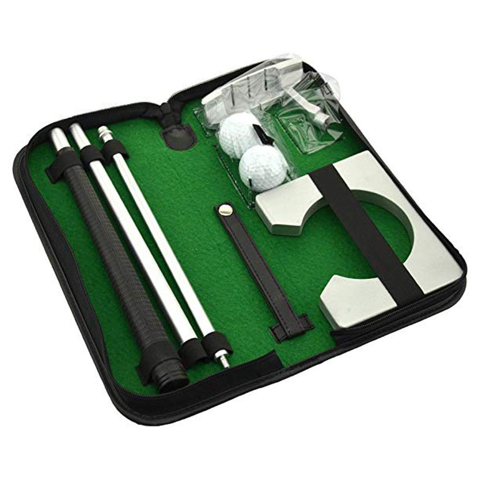 Portable Golf Putter Practice Set with Carry Case
