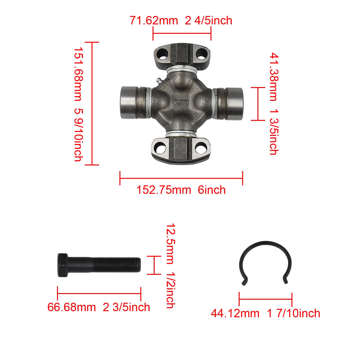 Amazon.com: Manioiity Universal Joint Assembly 423-20-32621