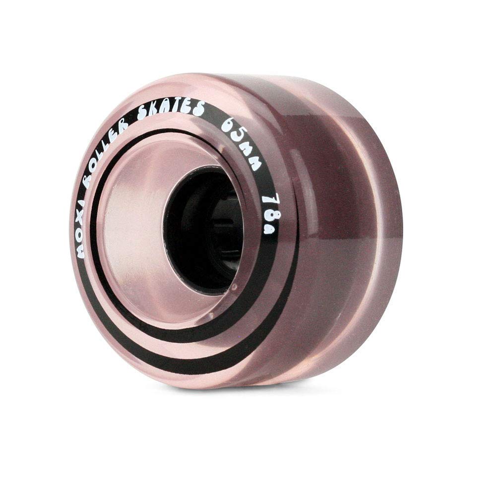 Moxi Classic - Outdoor Roller Skate Wheels - 4 Pack of 40mm x 65mm x 39mm 78A Wheels | Pink Frost
