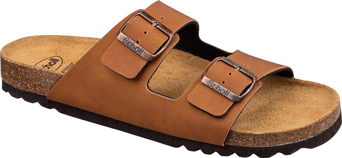 Scholl Men's Julien Sandal, Whisky, 7 UK