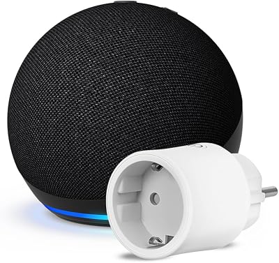 Echo Dot (5ª generazione) | Antracite + OSRAM SMART+ Presa intelligente con Matter, compatibile con Alexa – Kit di base per Casa Intelligente