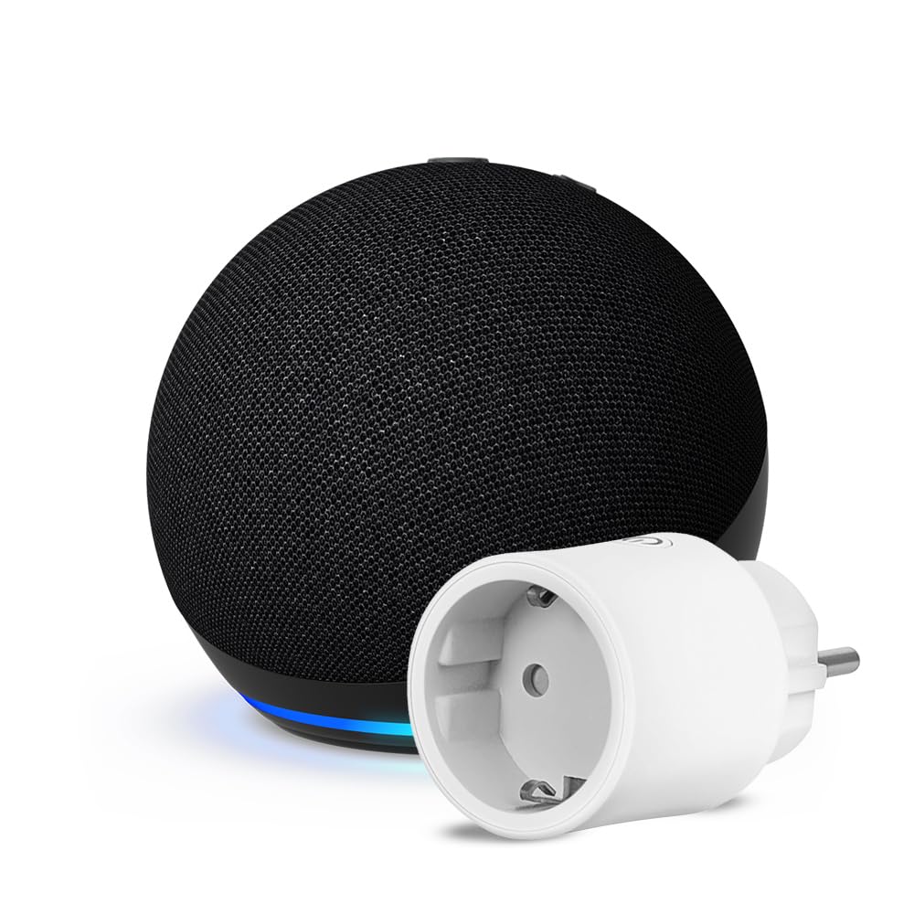 Echo Dot (Última generación) | Antracita + OSRAM SMART+ Enchufe inteligente con Matter, compatible con Alexa - Kit de inicio de Hogar digital