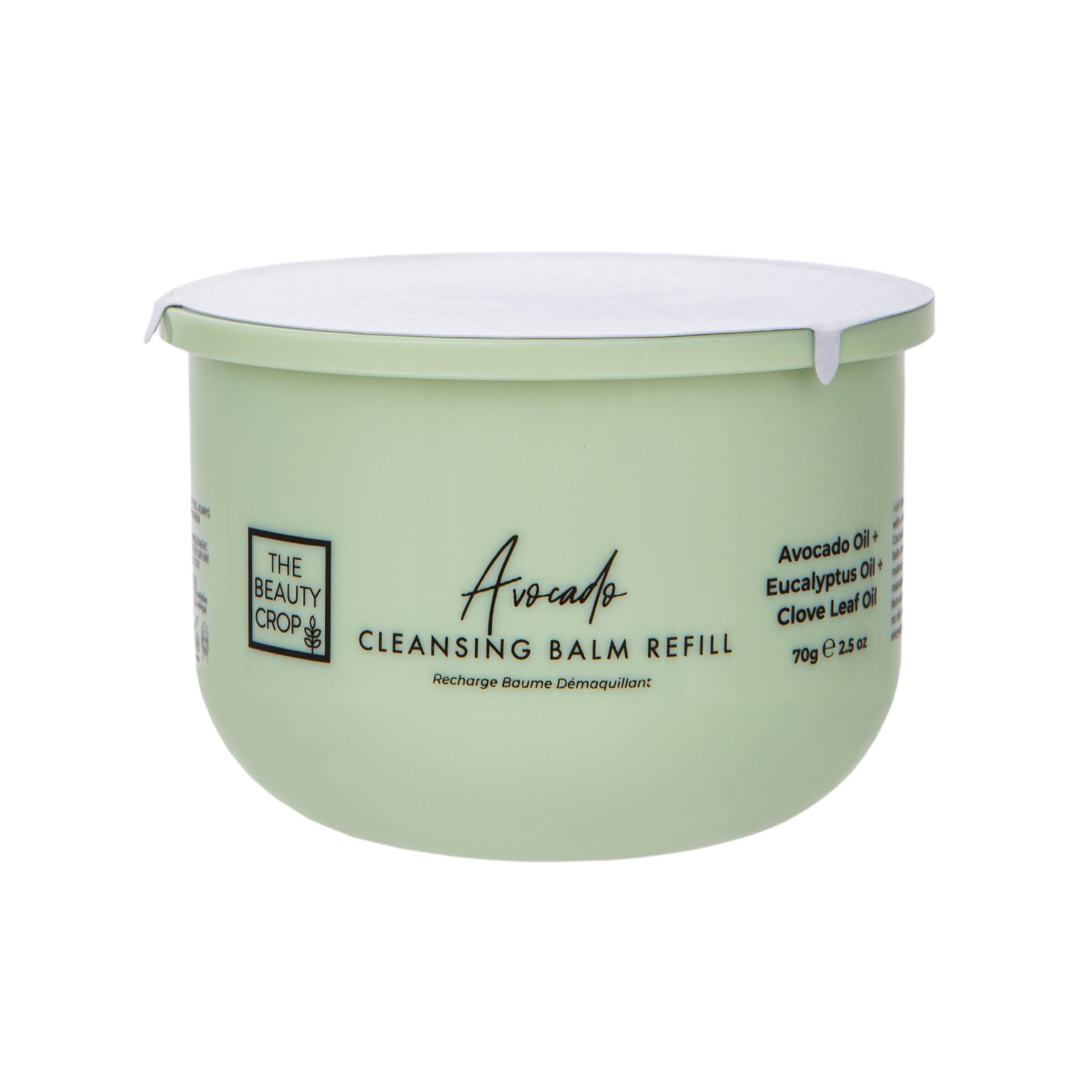 The Beauty Crop Avocado Cleansing Balm Refill - Nourishing & Hydrating, Suitable for All Skin Types Vegan Friendly - 70g