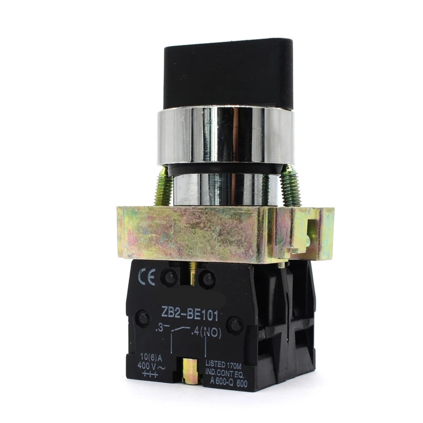 Interruptor pulsador de tres posiciones con selector y manija estándar eléctrico XB2-BD33