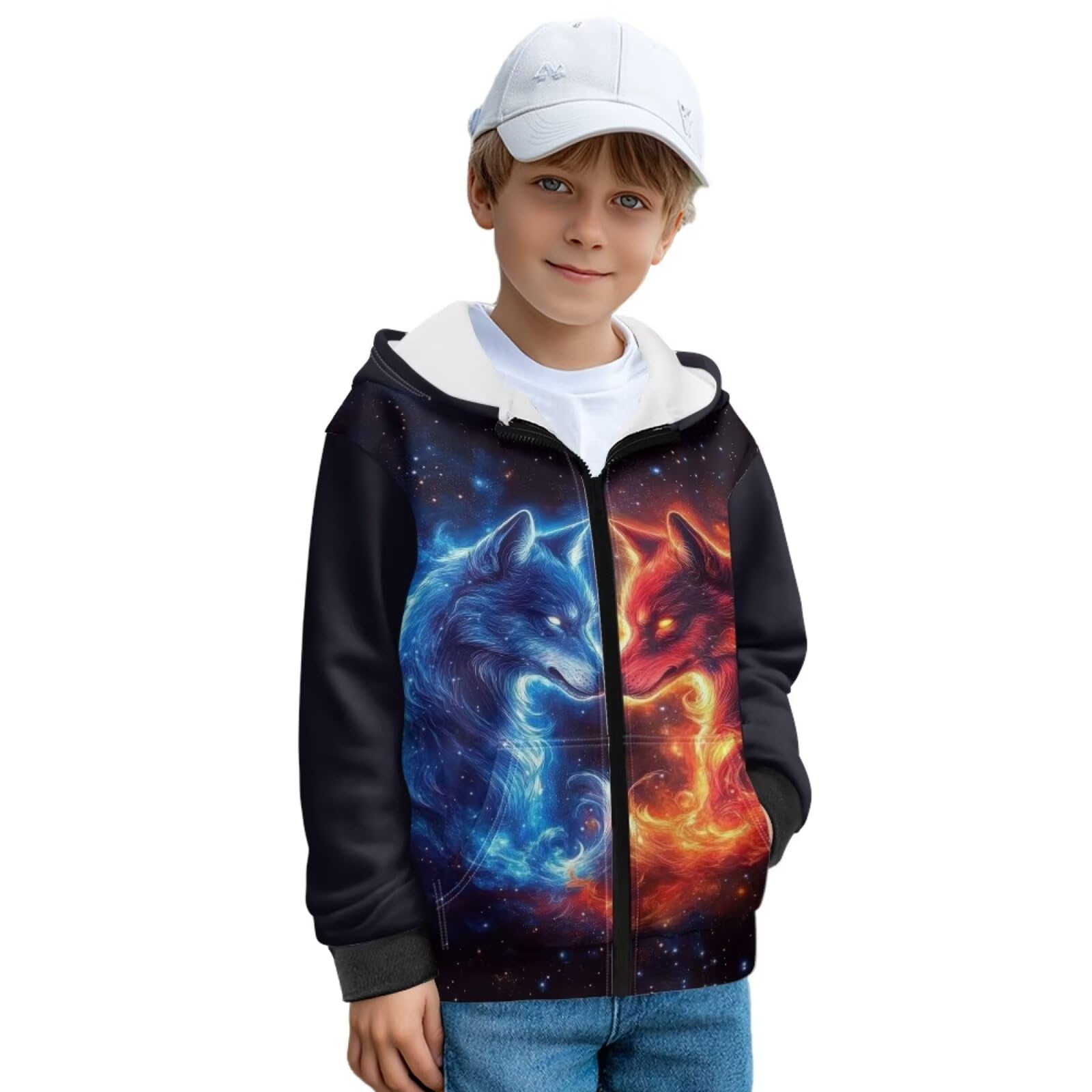 chaqlin Dresy dziecięce z okrągłym dekoltem dziewczęca bluza z kapturem bluza z kapturem sweter z długim rękawem sweter