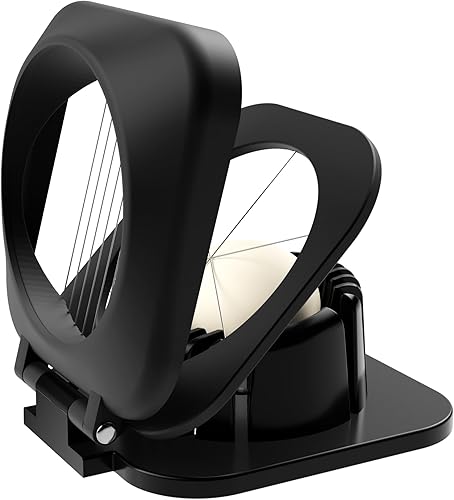 Cortador de Huevos para Huevos Duros, Cortador de Huevos de Aluminio Resistente, Cortador de Fresas, Cortador de Huevos de Acero Inoxidable con