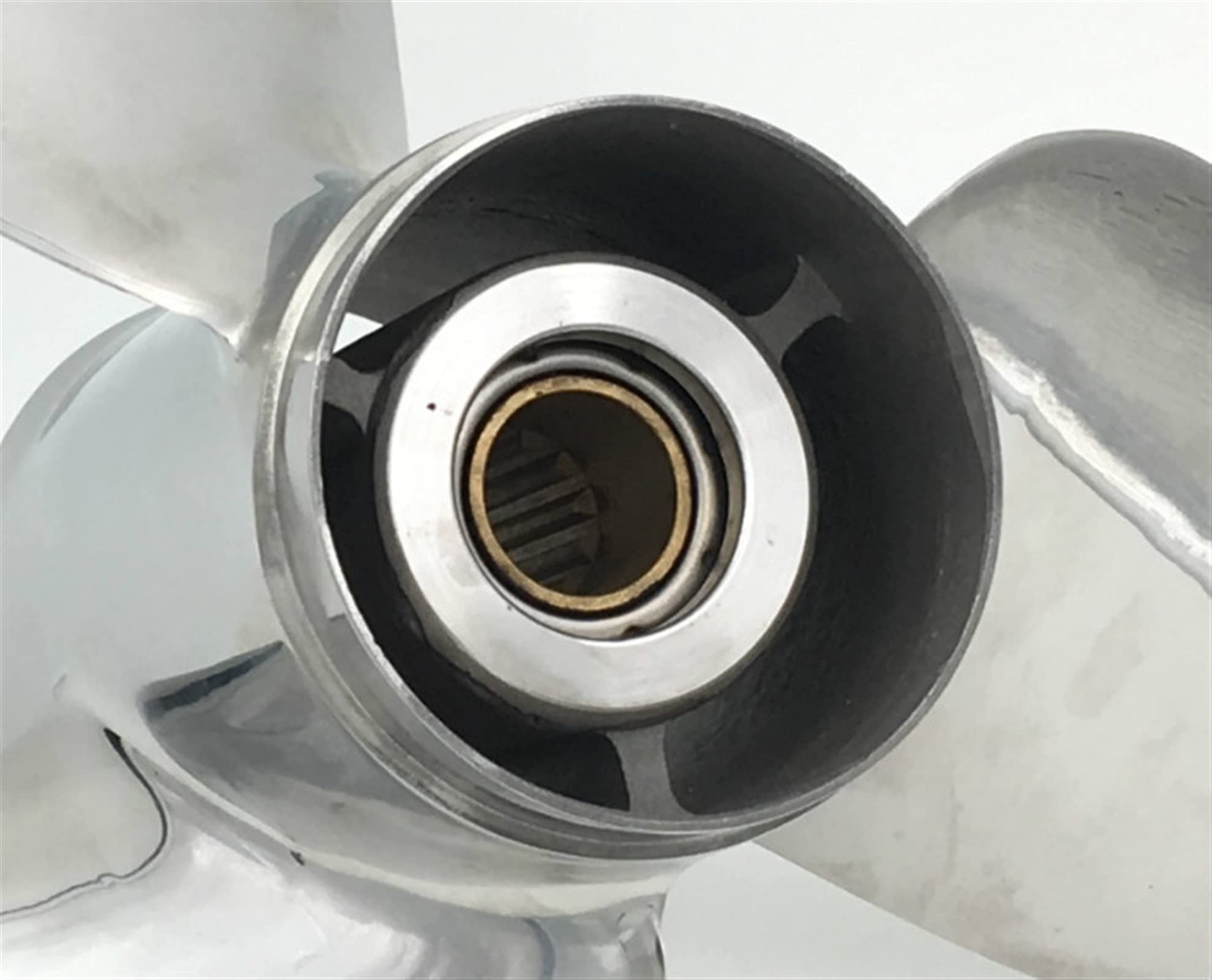 10 5/8x12 In Acciaio Inox Fuoribordo Elica per 25 70HP Marine Boat Yacht Accessori