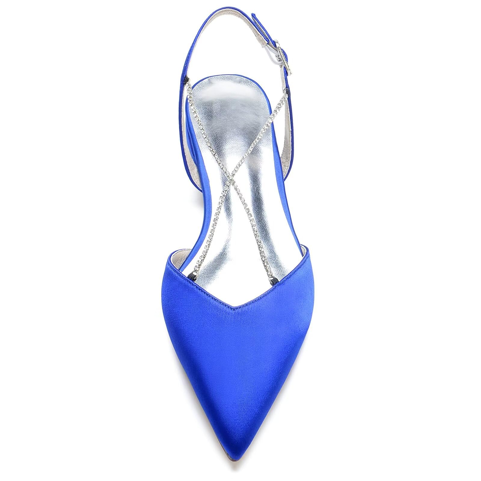 Scarpe col Tacco Donna Eleganti Décolleté Punta Chiusa Sandali con Tacco Basso da Sposa,1"